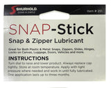 Zipper Lubricant - Snap Stick