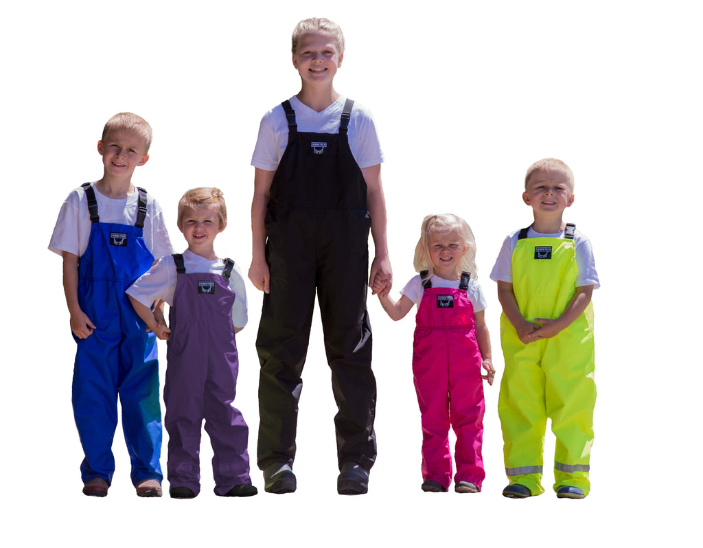 Udder Tech | Children's Bibbed Overalls - Waterproof Purple / 2X-Large