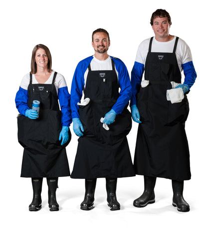 トップス PERVERZE 2-Pockets Top and Apron DALIX Cobbler Apron, Dark Green, Double Sided Smock with 2