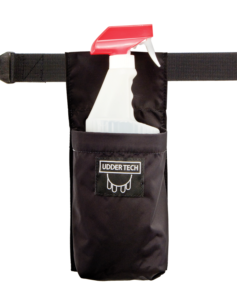 Spray outlet bottle holster